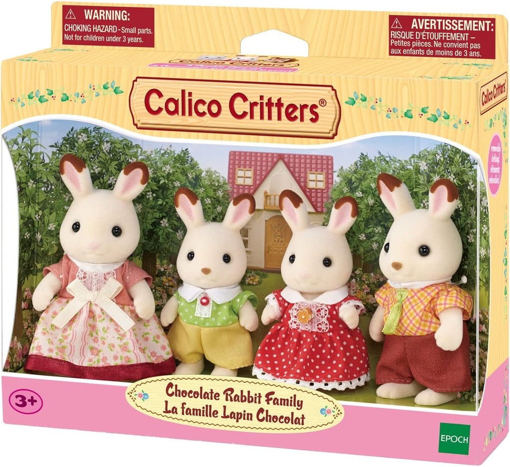 Calico Critters - Famille de Lapins Chocolat